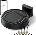 Lefant Robot Vacuum Cleaner 120 Mins Runtime Compact Design Low Noise Powerful Suction Wi-Fi/App/Voice Control Self-Charging Scheduled Cleaning Ideal for Pet Hair and Hard Floors M210 Black