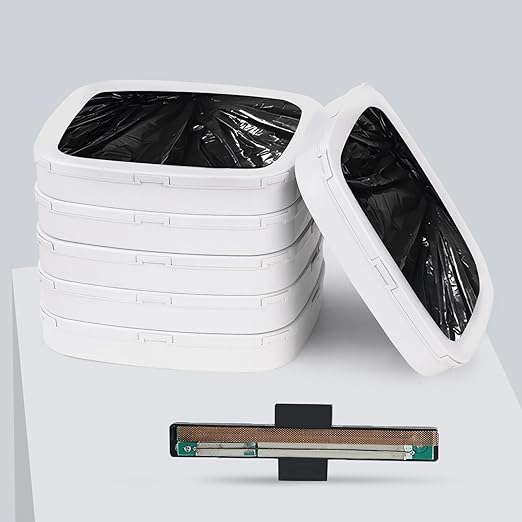 ELPHECO Trash Bags 3.5-4 Gallon Self-Bagging Automatic Trash Bag Small Garbage Bags for Office Bedroom Bathroom Trash Bags Black