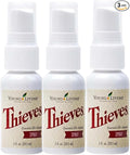 Young Living Thieves Spray | 1 oz | Portable Cleaner Spray Formulated with Water &amp Alcohol Ideal for Travel Essentials &amp Home Fits in Backpack Luggage or Purse | 3 Pack