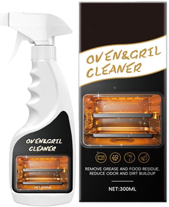 Grill Cleaner Spray300ml Degrease CleanerKitchen Degreasing Spray - for Homeowners Busy Families Renters To Remove Grease Stain Oil From Microwave Oven Grill Kitchen