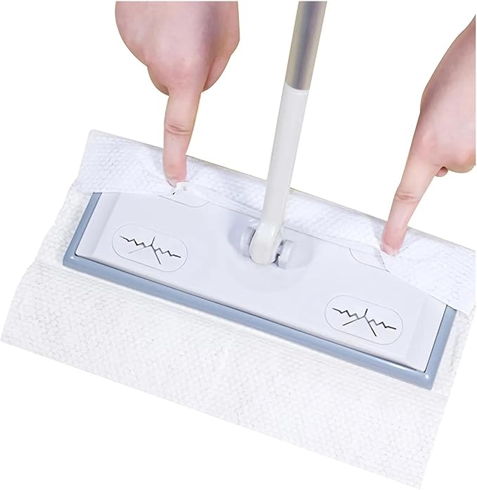 Electrostatic Removal Mop Dusts Collector Multifunctional Flat Mop Wet And Dry Non-Washing Mop With 5pcs Dusts Removal Mop Paper