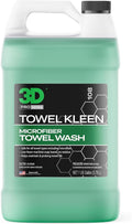 3D Towel Kleen Concentrated Microfiber Detergent - Deep Cleans Restores &amp Maintains Car Wash Towel Life - Low Foam No Residue Premium Laundry Soap 1 Gallon