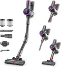Cordless Vacuum Cleaner Stick Vacuum Foldable Rechargeable Powerful Suction Lightweight Vacuum Cleaners for HomeAnti-TangleSelf Standing for Pet Hair Hardwood Floor Carpet