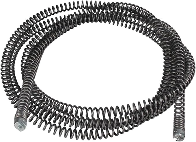 Mdingbao-Compression Spring Kitchen Toilet Eco-Friendly Long Extension Spring Metal Wire Snake Drain Cleaner for Cleaning Sewer Pipe 4 Meter Good Corrosion Resistance