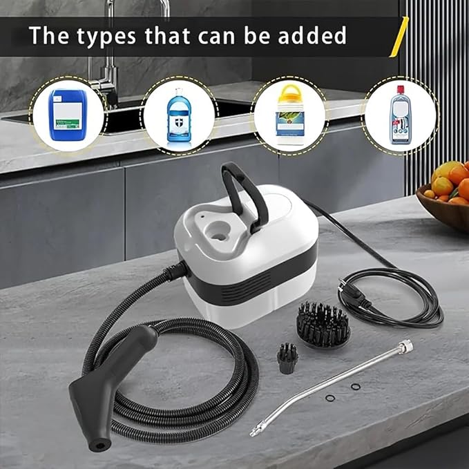 Steam Cleaner for Home &amp Car Detailing 2500W Handheld High Pressure Steamer for Cleaning Portable Car Steamer for Home Kitchen Tile Floor Couch CleaningOrange
