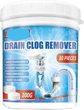Drain Unclogging and Cleaning Tablets for Kitchen and Toilet - Dissolve Grease Hair &amp Waste Eliminate Odors(1PCS)