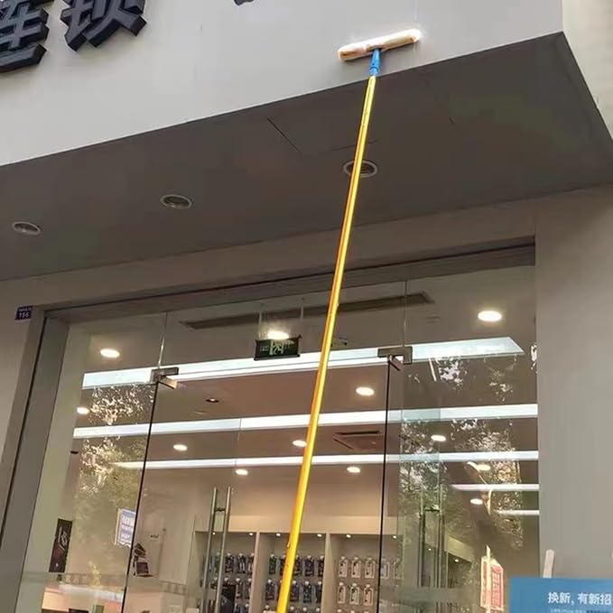 Foldable Extension Pole Clean Window 55 94 177 374 492 Inches Indoor Outdoor High Window Glass Cleaner Tool for Cleaning Solar Panels &amp Ceiling Second Floor Windows Washer Dustproof Kit ( Size :