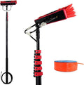 Window Cleaning Pole 3.6-10.8M Water Fed Telescopic Brush Water/Hose Fed Pole Cleaning Photovoltaic and Solar Panels (3.6M)