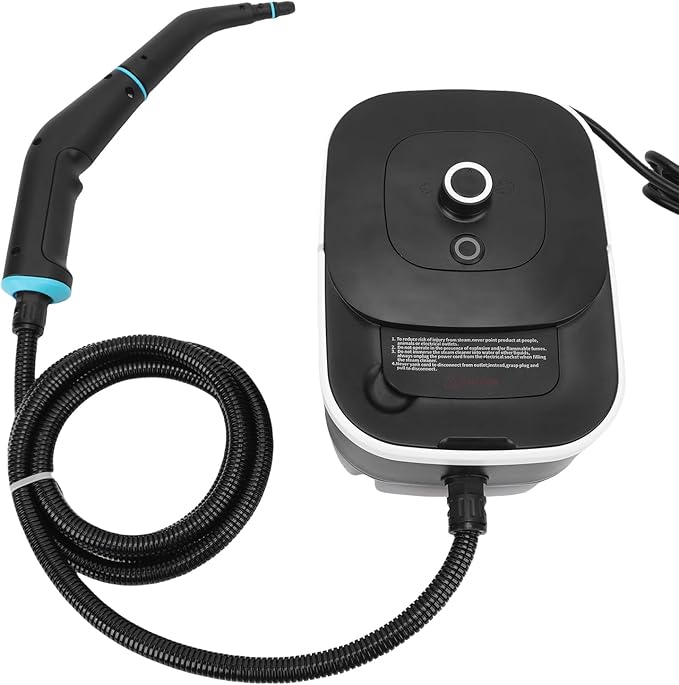 Pressurized Handheld Steam Cleane 6 Levels Adjustable 4 Bar High Pressure Portable Steamer with 1250ML Water Tank &amp 6.56ft Hose for Home for Dirt Grease Grout Tile (US)