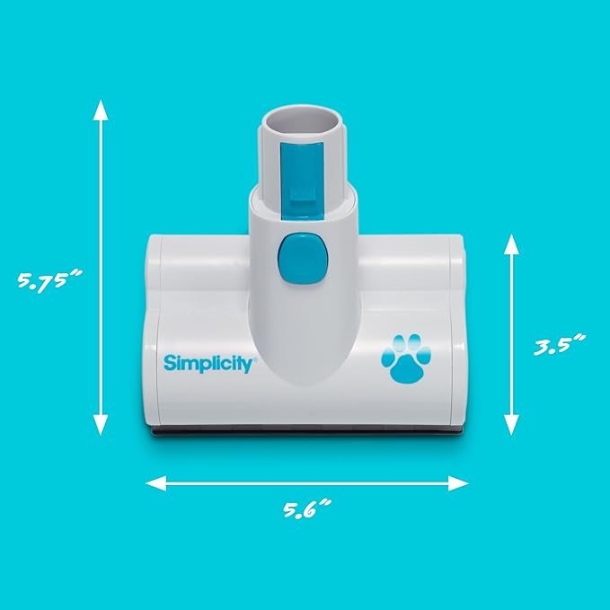 Simplicity Vacuums Pet and Upholstery Tool S67TURBO Motorized Accessory Only for the S67 Cordless Stick and Hand Vacuum Ideal for Cleaning Pets Hair Stairs Furniture Cars and More