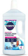 Ecozone Kitchen Drain Unblocker Non-Toxic &amp Bleach-Free Non Corrosive Cleaner Enzyme Solution Breaks Down Soap Grease &amp Organic Blockages in Plug Holes Septic Tank Safe &amp Vegan Friendl