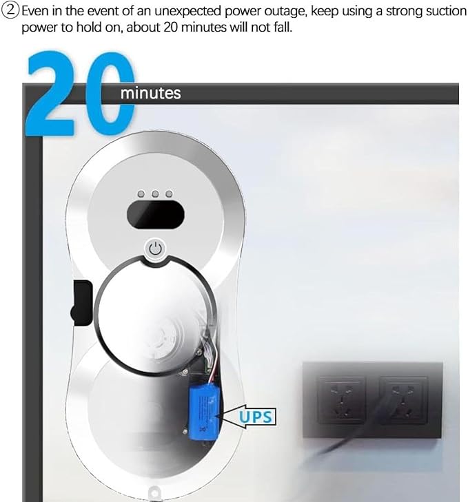 Automatic Water Jet Window Cleaner Robot Intelligent Home Automatic Window Cleaning Ultra-Thin Water Jet Window Cleaner Electric High-Level Double-Sided Glass Wiping