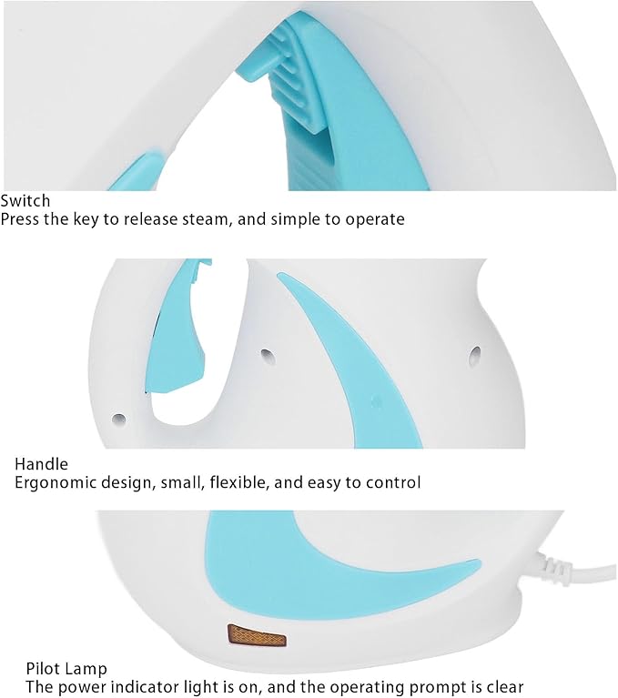 Portable Steamer for Cleaning Handheld Pressurized Steam Cleaner with Accessories Steam Cleaner for Home Use Steamer for Cleaning Car Furniture Floor Upholstery (US Plug