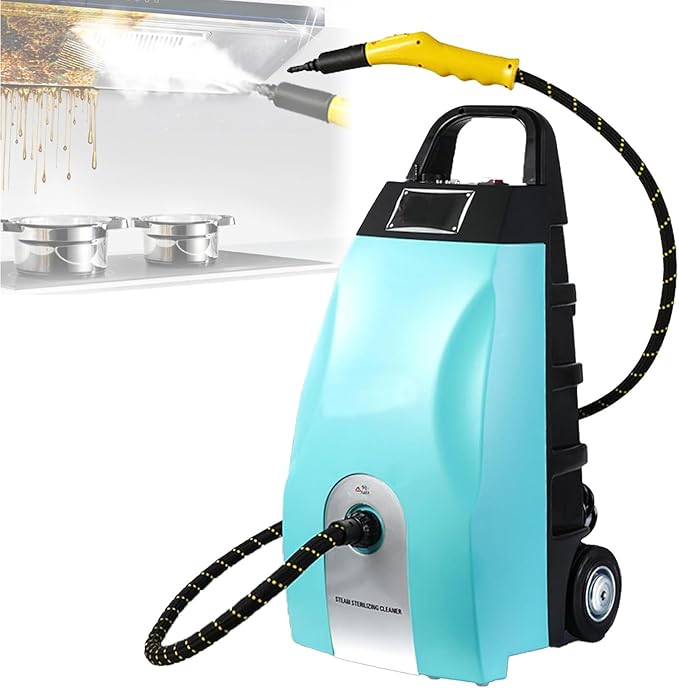 3000W High Pressure Multi Use Steam Washer 3.5L Portable Steamer Cleaning Machine with 9 Brush Heads for Kitchen Home UseUpholstery Bathroom Grout and Tile Car Detailing