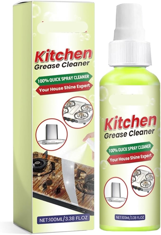 Multifunctional Kitchen Grease Cleaner - Heavy-Duty Degreaser For Stove &amp Cookware Removes Stubborn Oil Stains &amp Grime(3PCS)