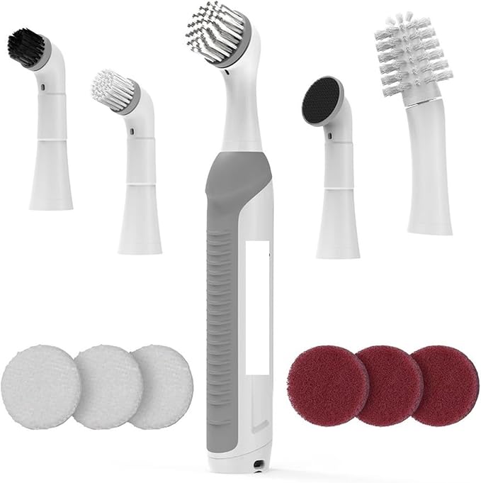 Fit for Cordless Electric Power Scrubber - Versatile Cleaning Brush with 5 Attachments for Home Use