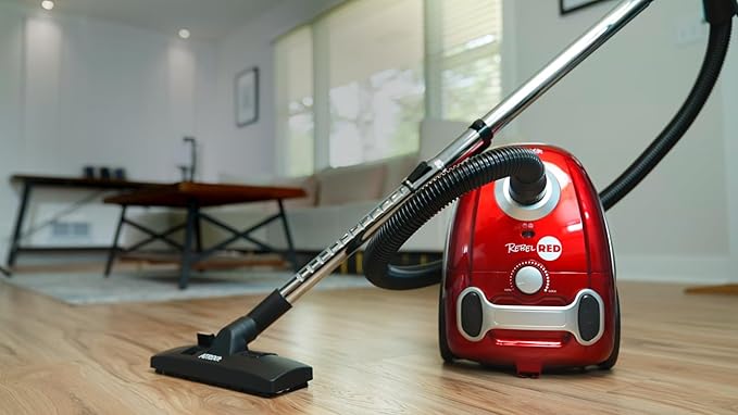 Atrix Rebel Red HEPA Canister Vacuum