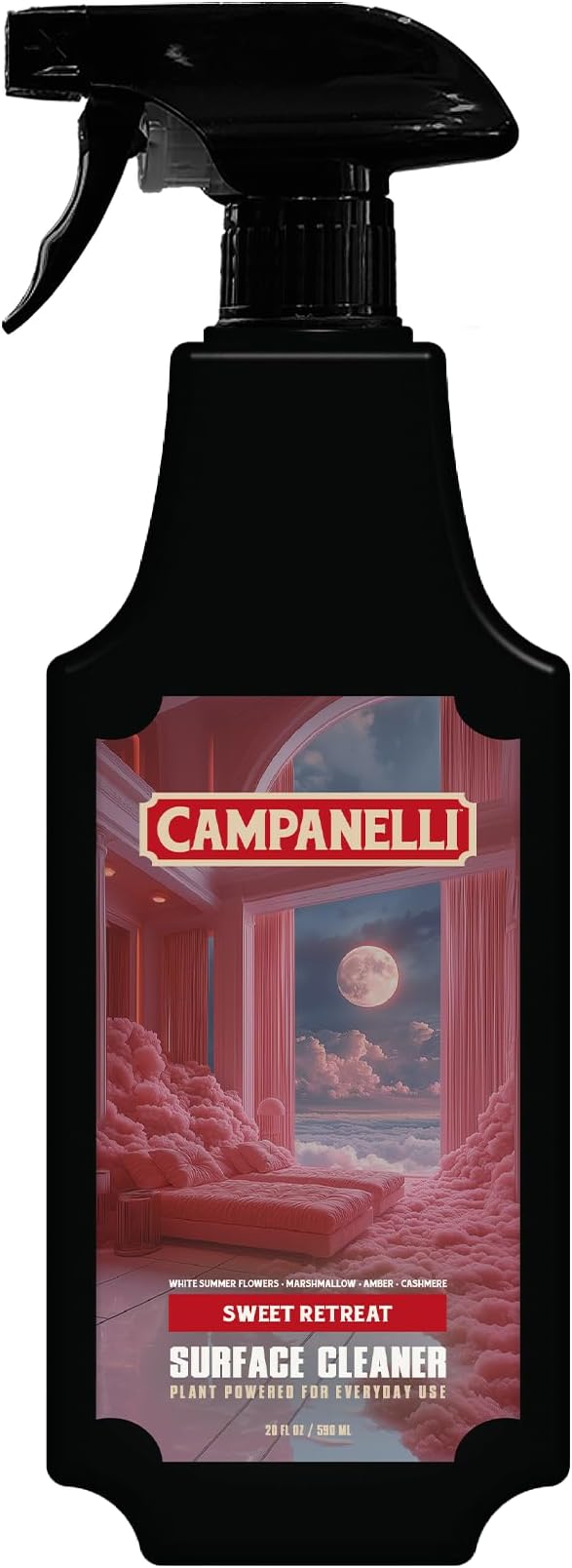 CAMPANELLI Multi-Surface Cleaner Spray – All Purpose Cleaning Spray 20 oz Sweet Retreat