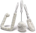 Set of 3 Glassware Cleaning Brush Kit - Non-Scratch Foam Wine Glass Cleaning Brush Set for Glassware Decanter Mug Stemware - for Home Restaurant Bar Hotel - by FryOilSaver Co.