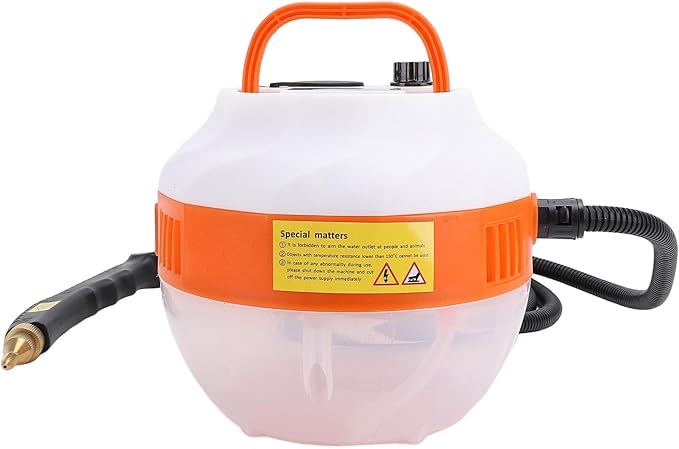 Handheld Steam Cleaner 6 Level Adjustable 50 to 400ml min Multipurpose Portable High Temperature Pressurized for Home Furniture Clothes Wall (US Plug 110V)
