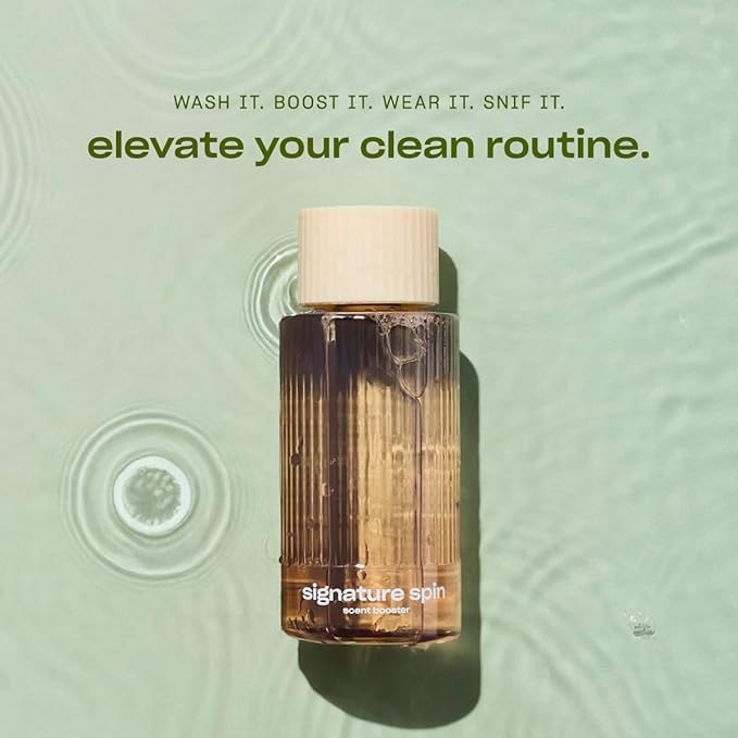 Snif Signature Spin Scent Booster Classic Clean and Crisp Scent 25 Loads Non-Irritating to Skin Clean Non-Toxic Vegan Cruelty Free 8.5oz