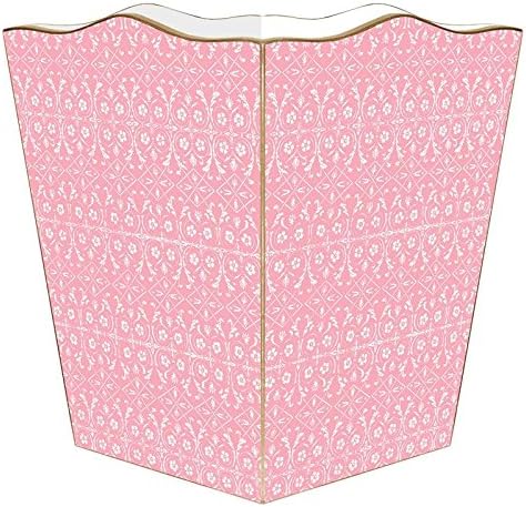 Marye-Kelley WB1178-Spring Pink Wastepaper Basket