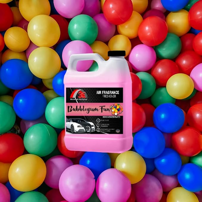 Bubblegum Fun Premium Air Freshener &amp Odor Eliminator – Long-Lasting Premium Scent Half Gallon (64 oz) Car Home Office Pet Bathroom Smoke Trash Odors Made in the USA