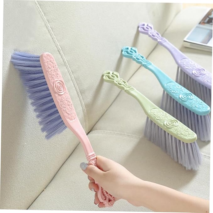6pcs Thickened Hollow Handle Cleaning Brush Set Household Dusting and Sofa Cleaning Tools Multi-Color Bed and Upholstery Brushes for Home Use