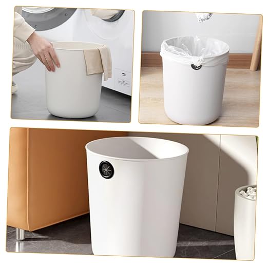 PRETYZOOM 2Pcs Small Trash Can Open Top Garbage Can for Bathroom Bedroom Kitchen Material Wide Application Wastebasket for Home and Office Compact Design