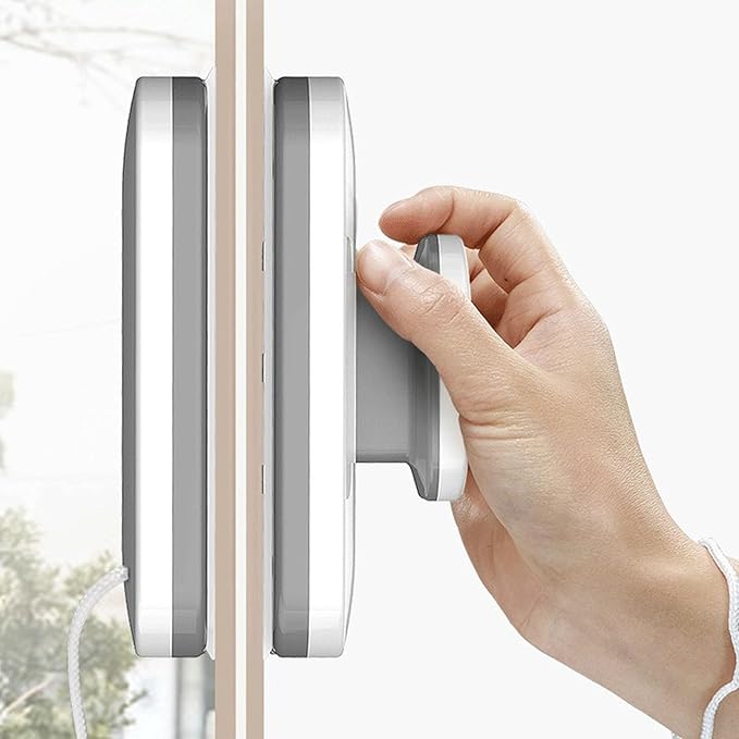 Double Side Magnetic Window CleanerMagnetic Glass Wiper - Effort Saving Double Sided Window Cleaner Brush with Comfortable Grip for Window Glass Cleaning