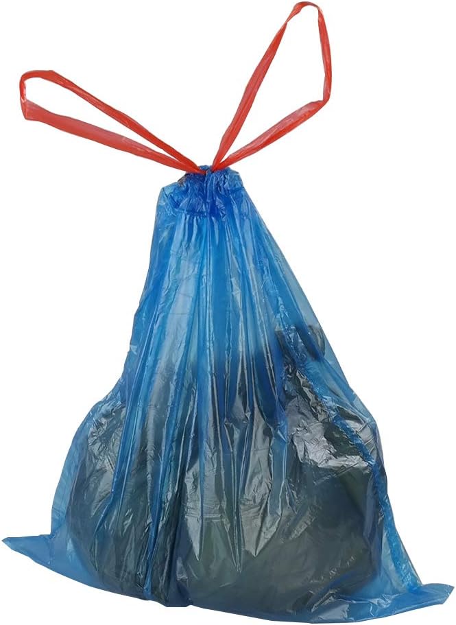 Bringer 200 Counts Blue Tall Kitchen Drawstring Trash Bags 13 Gallon