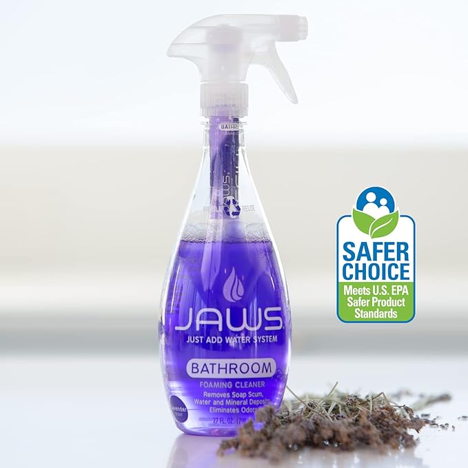 JAWS Foaming Bathroom Cleaner Refill Pods. Box of 24. Refillable Cleaning Supplies.