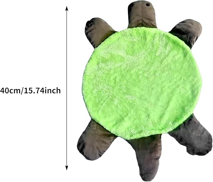 Turtle Foot Mop Cute Double-Sided Turtle-Shaped Washable Reusable Floor Cleaning Pad for Dust and Hair on Home and Office Floors (15.74 in)
