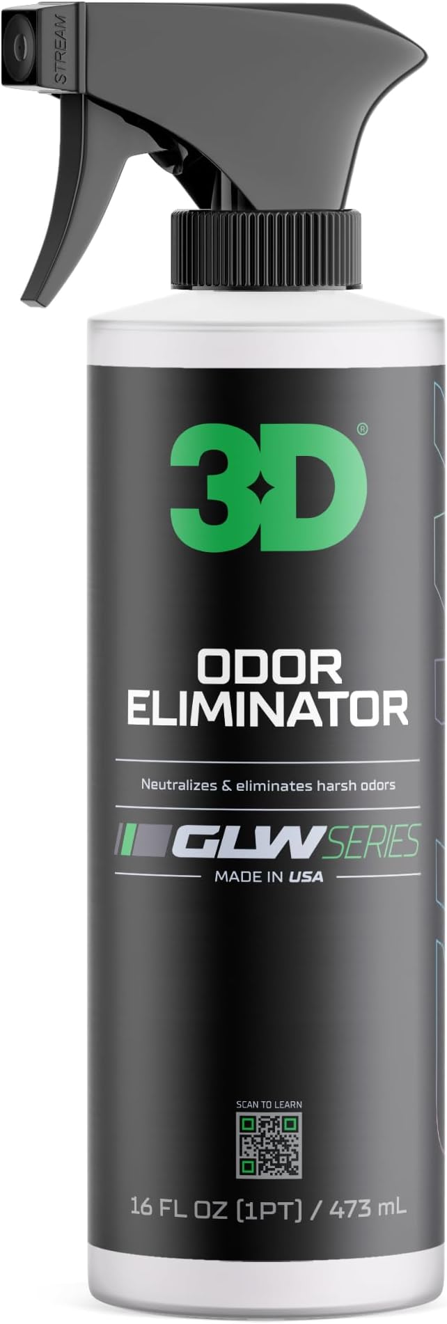 3D GLW Series Odor Eliminator Set – 16 oz Spray &amp 64 oz Refill – Long-Lasting Air Freshener &amp Odor Neutralizer