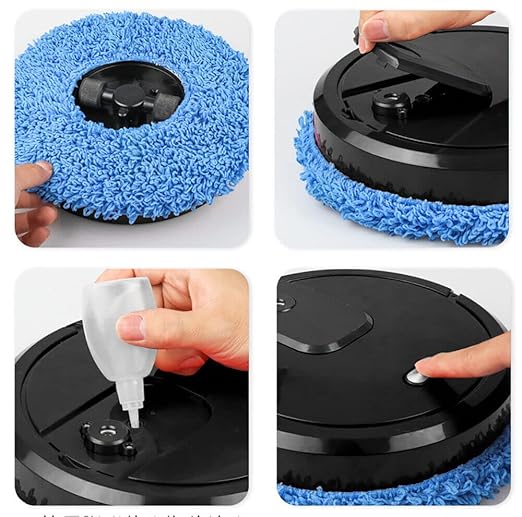 Vacuum Cleaner Black Neutral Wet Dry Dual-use Floor Scrubber One Click Operation for Efficient Cleaning