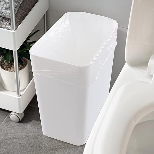 Teyyvn 3-Pack 4.5 Gallon Small Plastic Trash Can Garbage Container Basket for Bathroom Kitchen Office
