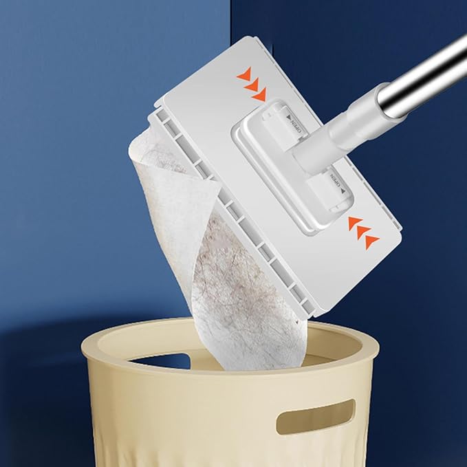 Snap Grip Mini Dry &amp Wet Mop for Multi-Surface with 5 Cloths