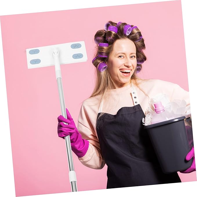 Beaupretty Detachable Dust Mop with Long Handle Efficient Floor Cleaning Tool for Easy Use and Removal Durable and Convenient Design for Home Cleaning Tasks