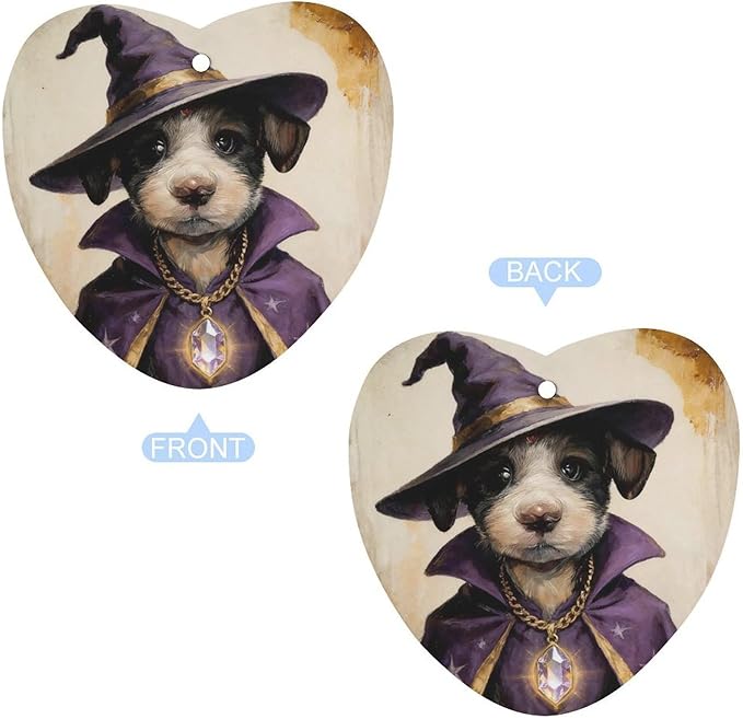 5PCS Car Air Freshener Hanging Personalized Double Sided Wizard Pup Car Fresheners Long Lasting New Cars Scents Cute Automotive Freshies for Closets Drawers (tea)