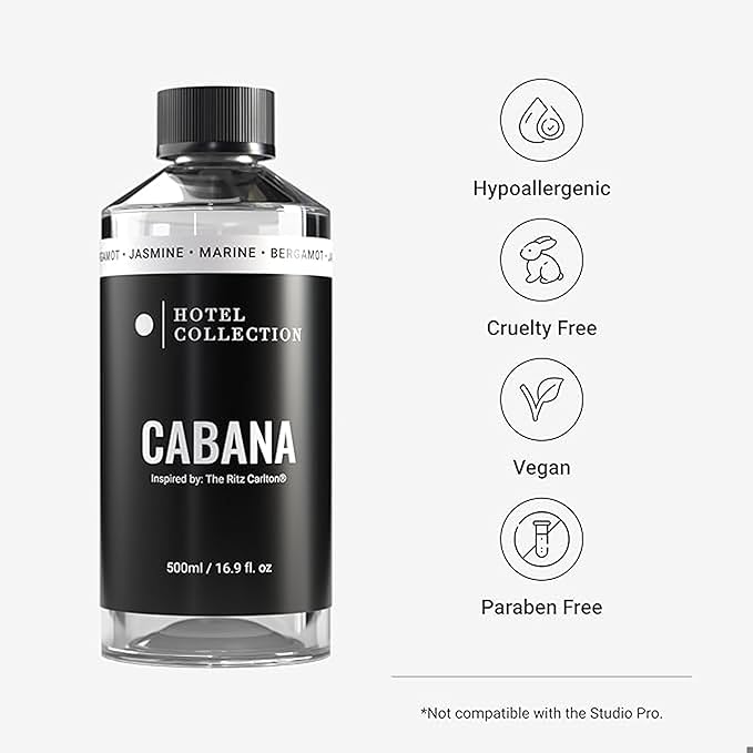 Hotel Collection Diffuser Oil - Cabana - Aromatherapy Essential Fragrance Oil - Hints of Marine Bergamont &amp Jasmine - 500ML 16.9 Fl oz