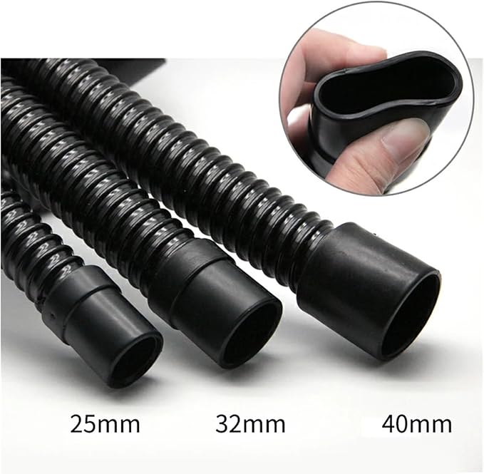 25/32/40mm Aquarium Corrugated Pipe Fish Tank Inlet Outlet Joint Durable Water Pipe Aquarium Supplies Fittings 0.3/0.5/1/1.5m(40mm x 1m)