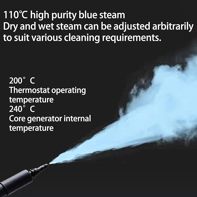 Handheld Steam Cleaner Powerful Multifunctional Steam Machine High Temperature Steam for Cleaning Carpets Ovens