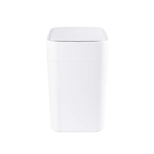 TOWNEW T1S 4.1 Gallon Automatic Self-Sealing and Self-Changing Motion Sense Activated Trash Can 2024 Upgrade Smart Garbage Can with Lid for Kitchen Bathroom Office White