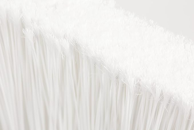 SPARTA 41082EC02 Plastic Color Coded Broom Flagged Bristles Long Broom With Angled Head For Large Debris 56 Inches White