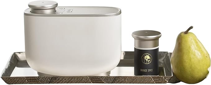 Room Diffuser Machine &amp Capsule - Luxury Hotel Scent - Waterless Air Freshener - Orange Clove Rum Nutmeg - Signature Scent