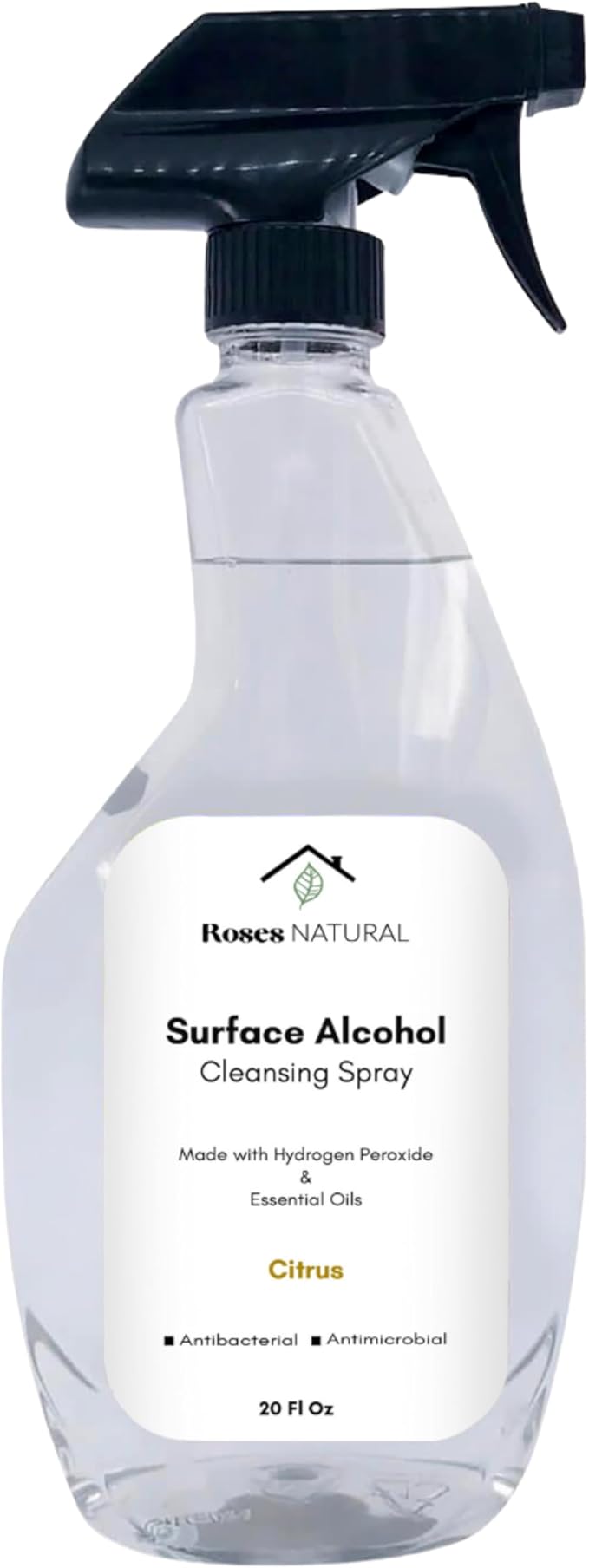 Surface Alcohol Cleansing Spray 20 Fl Oz Citrus Essential Oil 70% Ethyl Alcohol (Citrus)