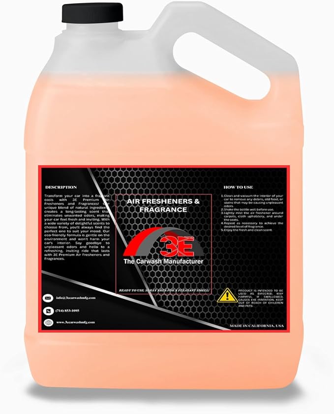 Car Air Freshener Concentrate 128 fl oz Professional Automotive Interior Fragrance Ready to Use Liquid Multiple Scents (New Car Smell)