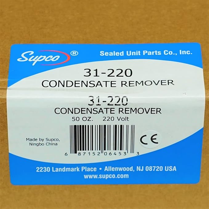Supco 31-220 Cast Aluminum Condensate Remover Drain Pan 50 Ounce 220 Volts 160 Watts 10 x 4-1/2 x 3-3/8