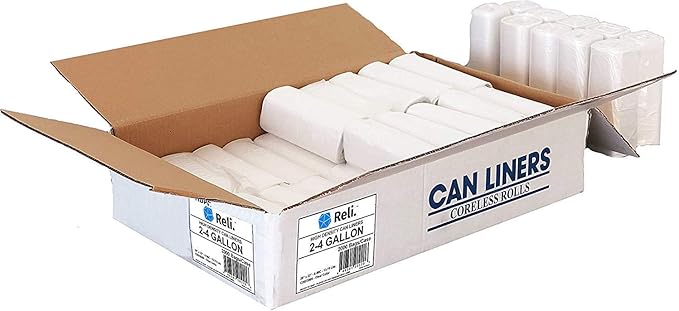 Reli. 13 Gal Trash Bags (1000 Bags) &amp 2-4 Gal Trash Bags (2000 Count)