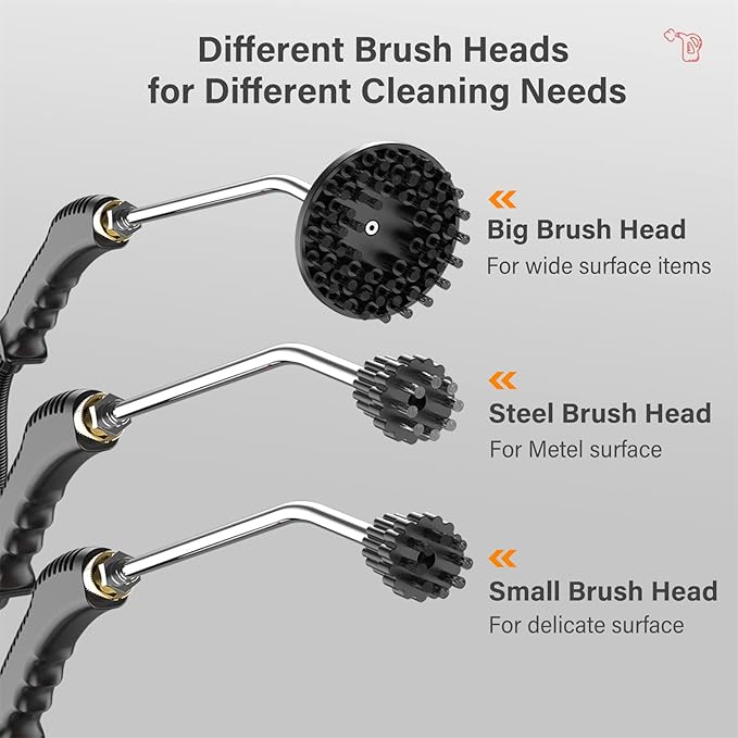 2800W Handheld Steam Cleaner Portable High Temperature Steam Cleaning Machine for Home Use Car Detailing Kitchen Bathroom Furniture with Cleaning Tool Kit and 1000mL Water Tank